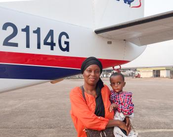 Diallo Mariama Bobo and her son, Diallo Chaikou Yaya