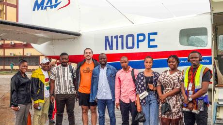 Young Christians gathered from around Guinea for a powerful Bible camp. But the 300km trip from the capital would have been a test of endurance without MAF