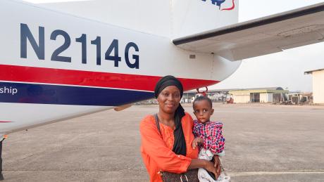 Diallo Mariama Bobo and her son, Diallo Chaikou Yaya