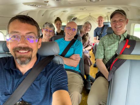 Pioneer Bible translators Team flying with MAF 