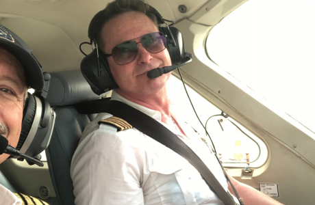 Pilots ferry flight to Guinea