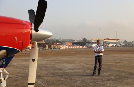 AMI flight in Guinea with PIlot Jonathon Blomberg