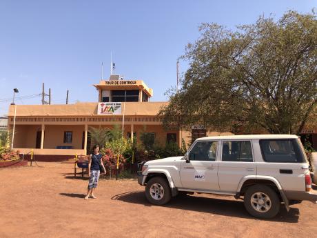 Margrit at Siguiri airport