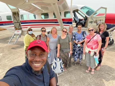 Pastor Wilmot Walker, Dinene Jenkins, Toshie Payne, Kimberly Hagerman, Anna Trubey, Sheri Postma, Kathleen Randell-Homere and Jacki Bush.
