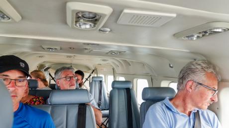 An MAF plane visited four destinations in one day, bringing partners to remote communities.