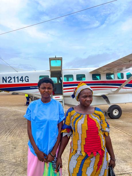 Grace Camara and her mum